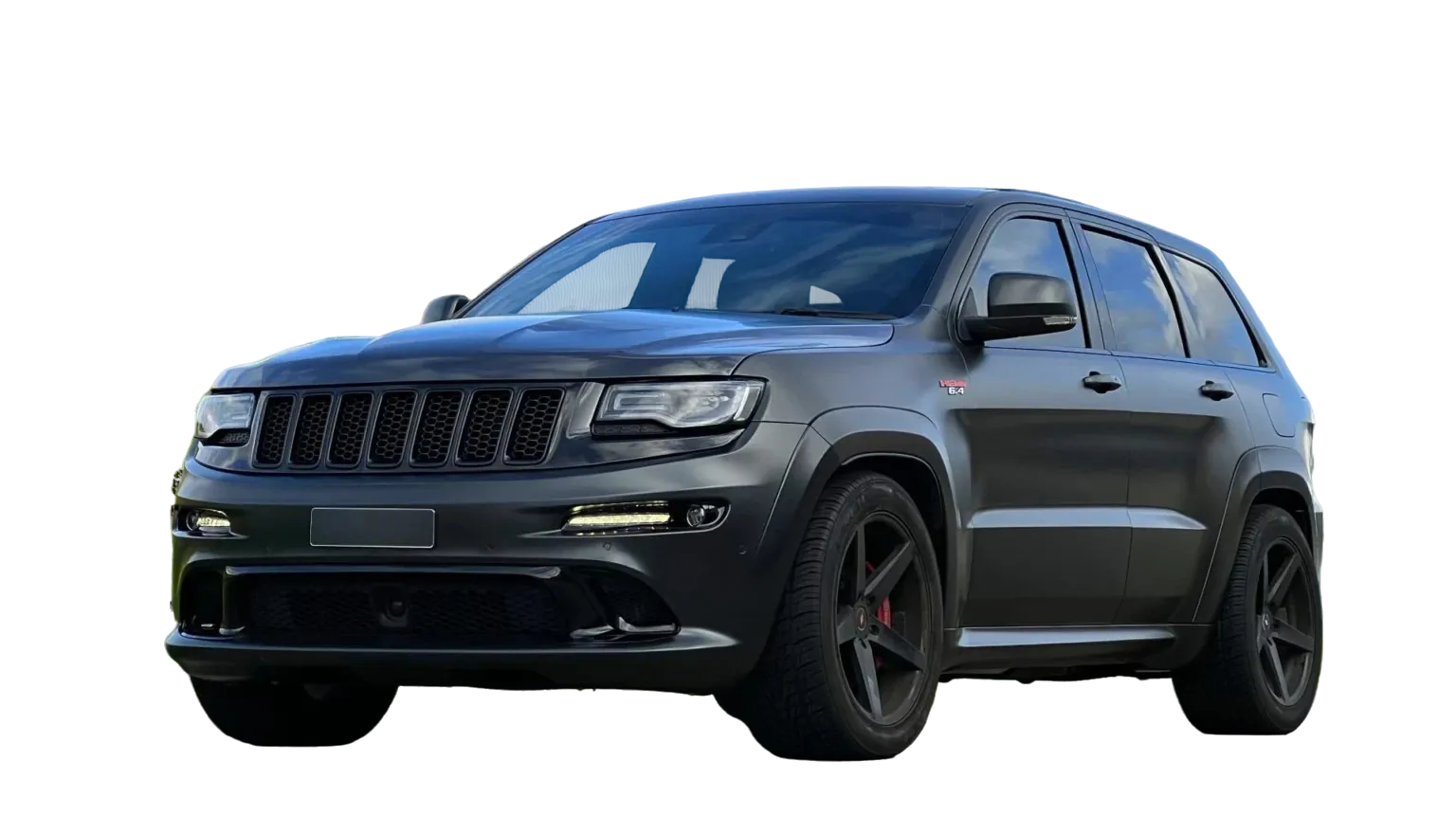 Jeep Grand Cherokee SRT8 in Avery Black Rock Grey matte wrap
