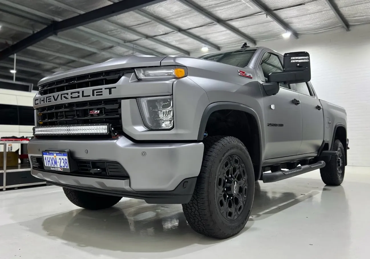 Chevrolet Silverado in KPMF anthracite matte wrap