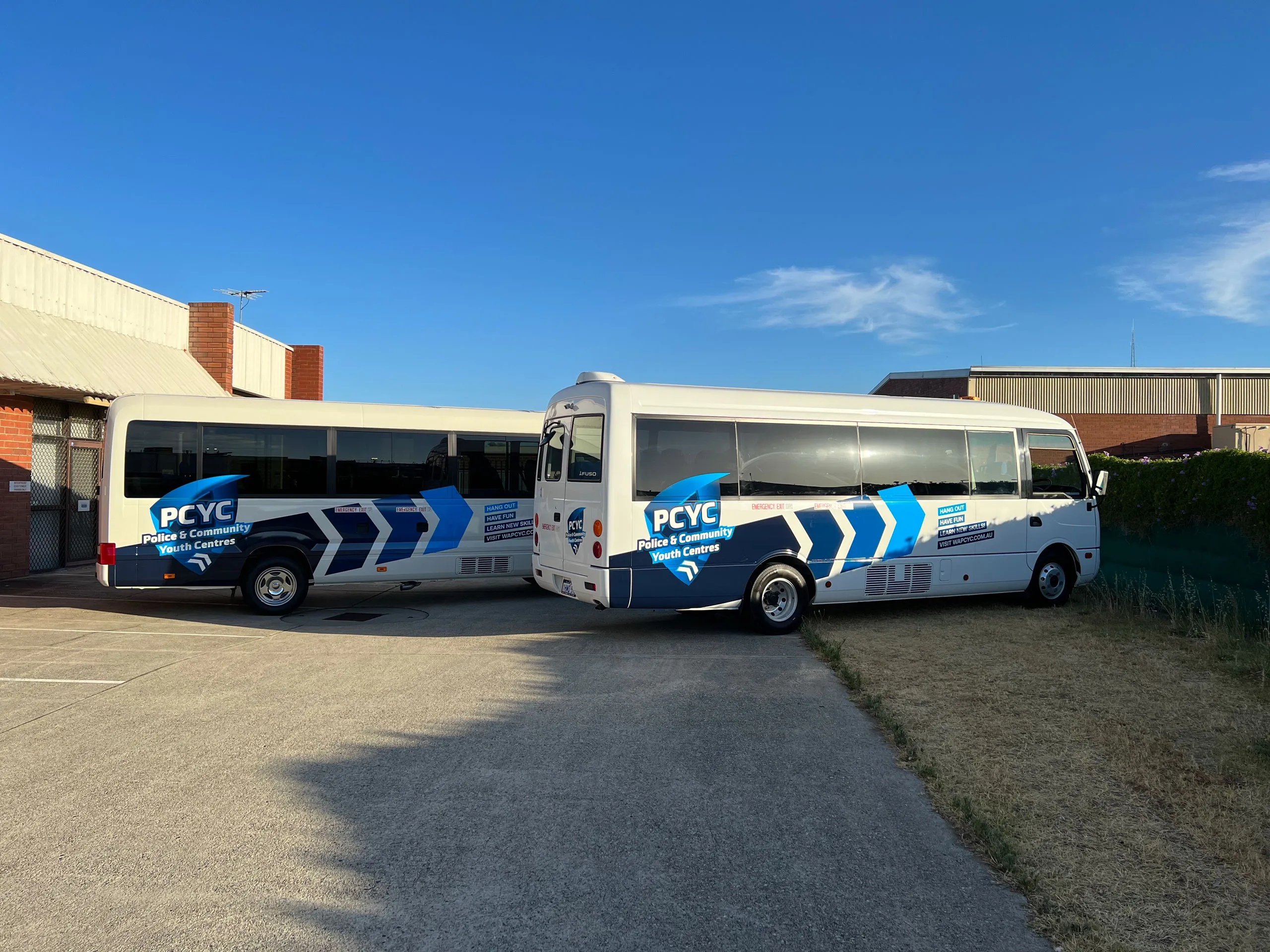 PCYC bus fleet wrap