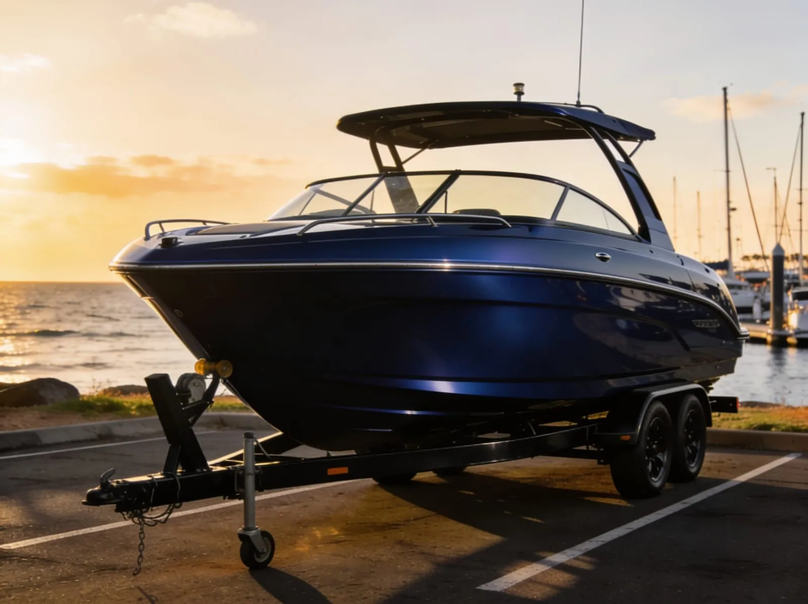 Illustrative image - real boat wrap photography pending (Hull colour wrap)